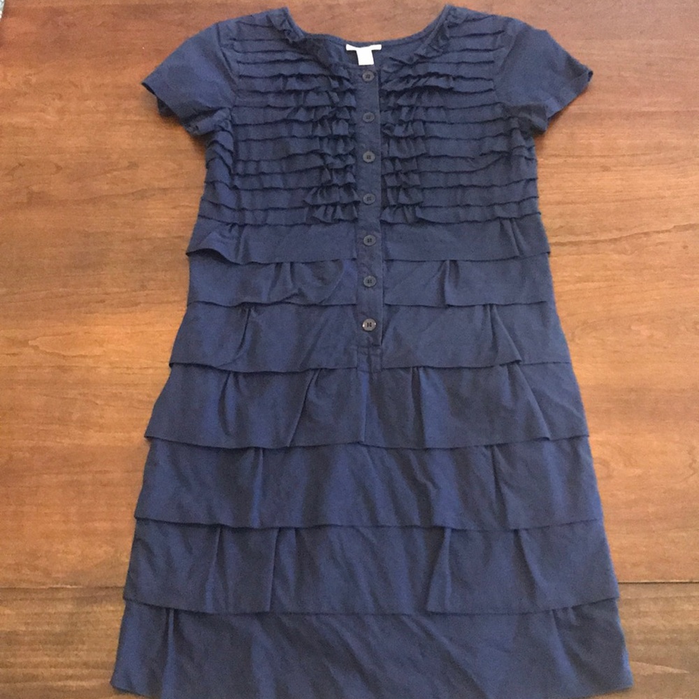 ⭐️ 3/$15: J. Crew Navy Ruffle Dress